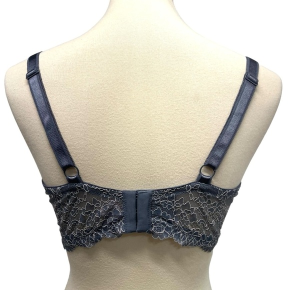 Victoria’s Secret Dream Angel Gray Demi Lace Bra Women’s 38DDD - Picture 6 of 10